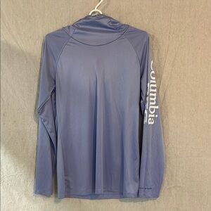 Columbia Womens Medium  Lavender Columbia PNG Long Sleeve Polyester Hooded Shirt